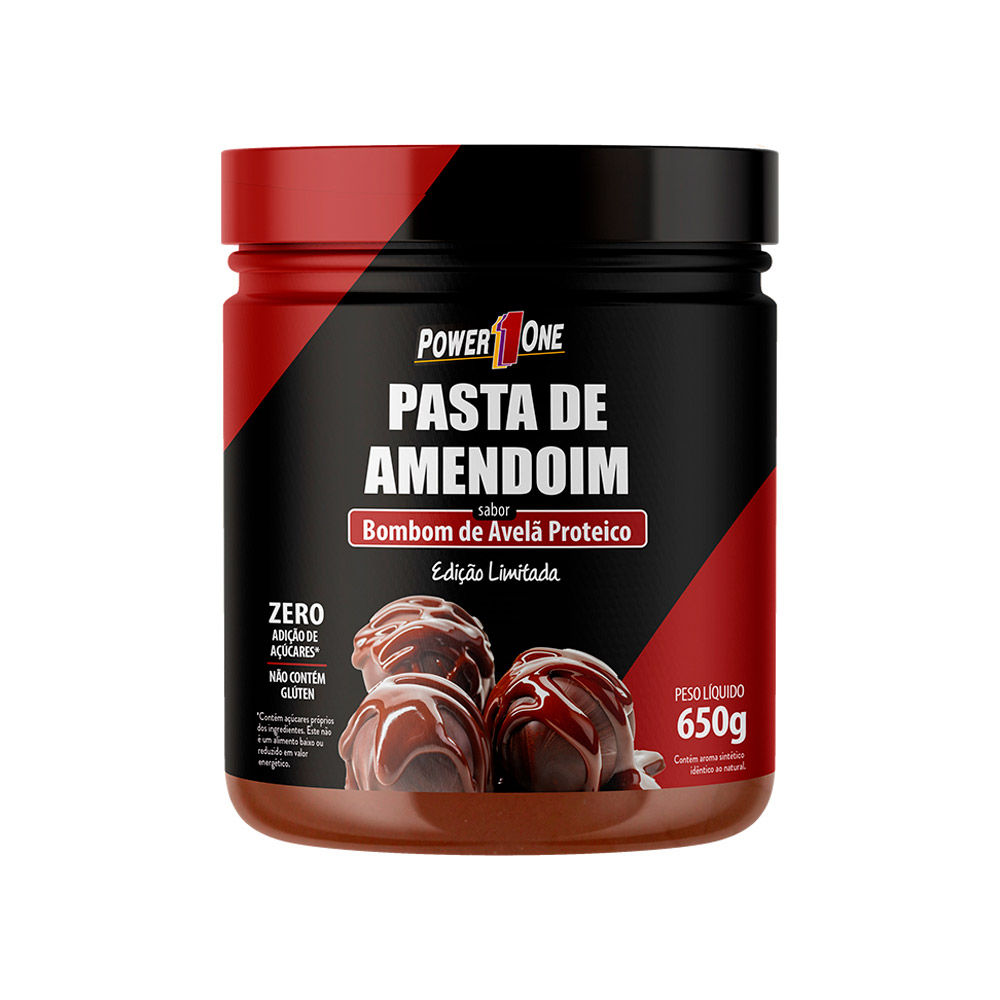 Pasta de Amendoim Sabor Bombom de Avelã Proteico 650g